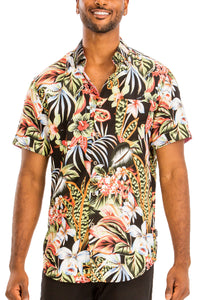 Thumbnail for WEIV - Digital Print Hawaiian Short Sleeve Shirt -