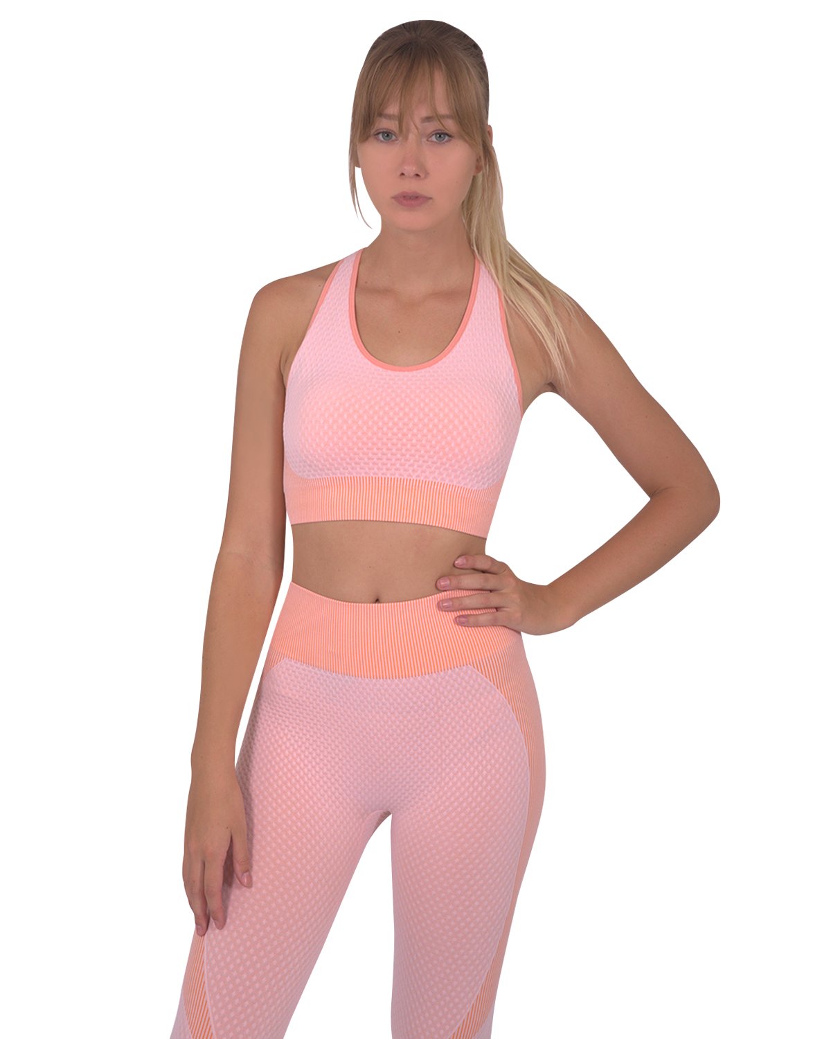 Savoy - Trois Seamless Sports Bra - Pink  - 1 COLOR -