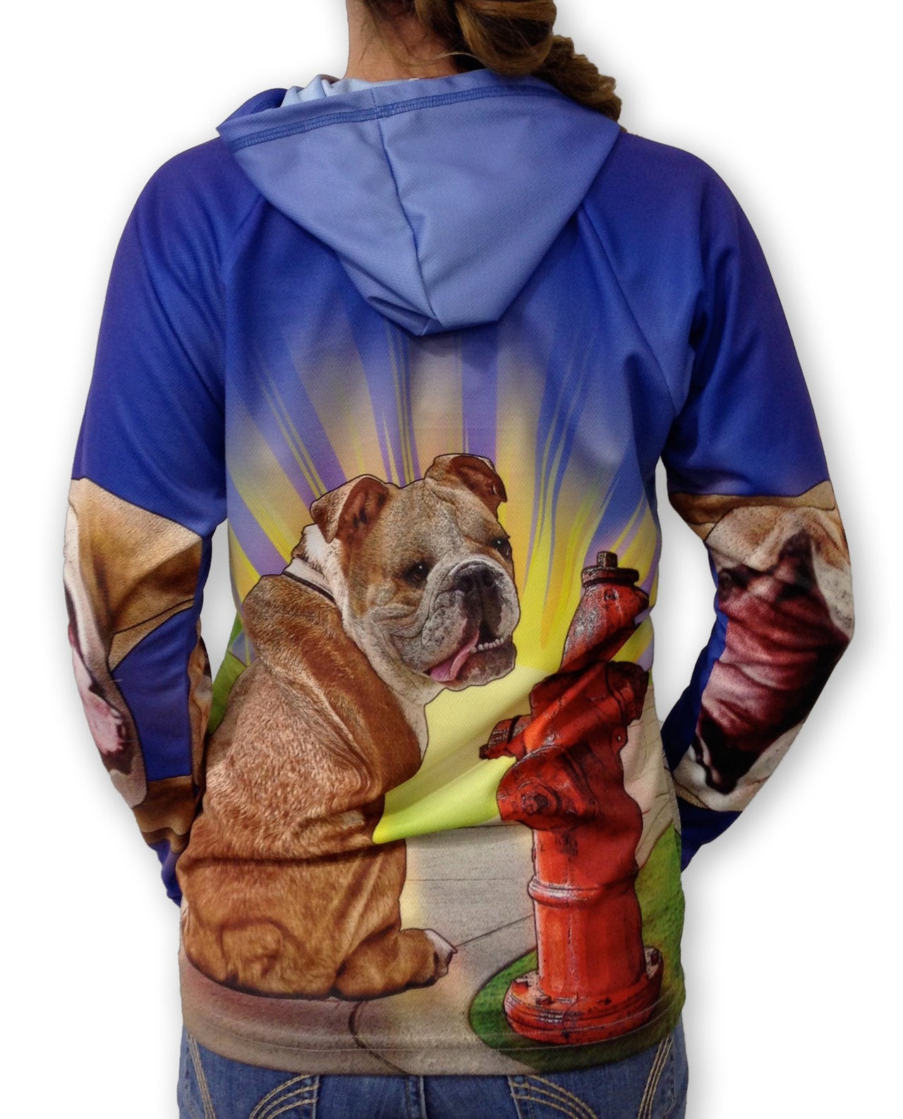 Mouthman - BULLDOG SK8TER Hoodie Chomp - ADULT SIZES AVAILABLE - 9 SIZES - FOR MORE LIKE THIS, CHECK OUT OUR HOODIES -X- MOUTHMAN CATEGORY! -