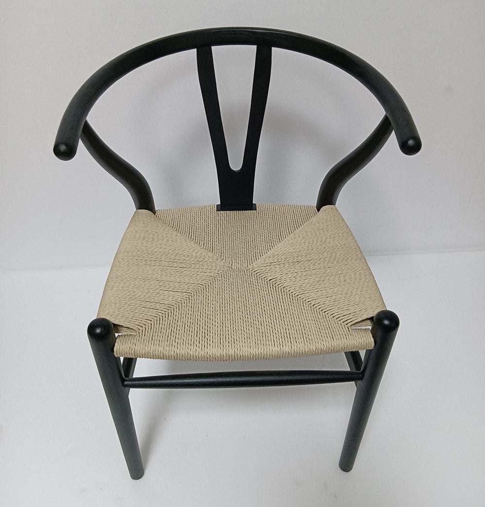 GFURN - Dagmar Chair - Black & Natural Cord -