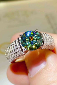 Thumbnail for 3 Carat Moissanite Side Stone Ring