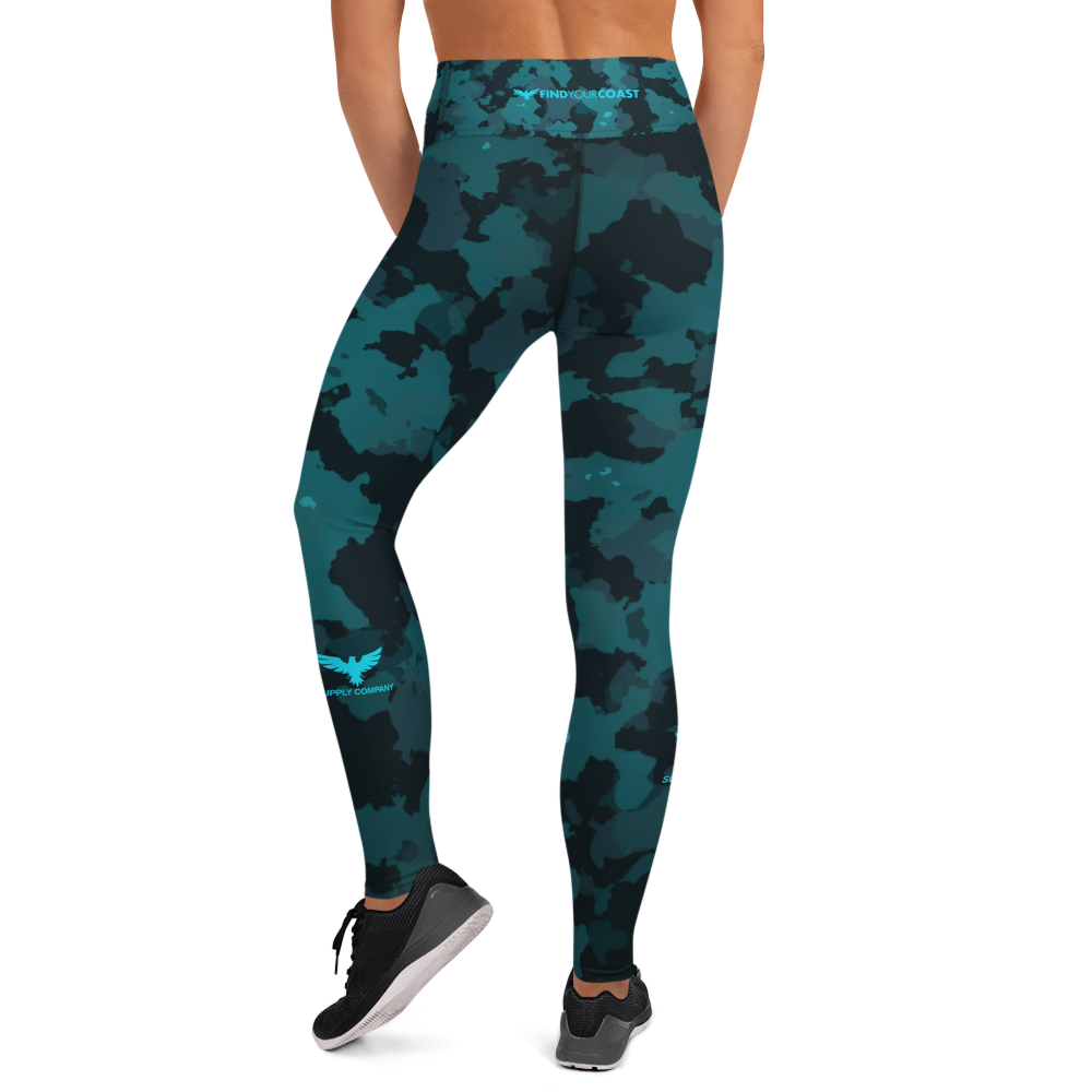 FYC - Women's All Day Comfort Yoga Night Camo Full Length Leggings - 1 COLOR -