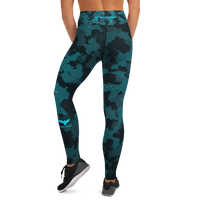 Thumbnail for FYC - Women's All Day Comfort Yoga Night Camo Full Length Leggings - 1 COLOR -