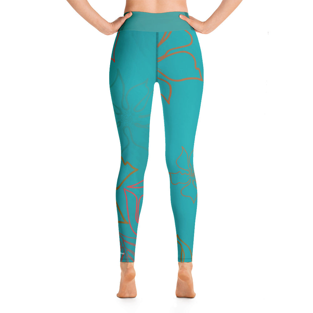 FYC - Women's All Day Comfort Yoga Aloha Full Length Leggings - 1 COLOR -