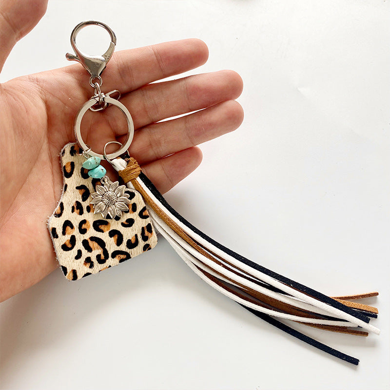 Turquoise Fringe Detail Key Chain - T - 10 STYLES -