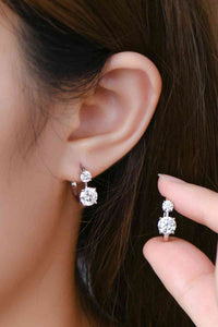 Thumbnail for 1.3 Carat Moissanite 925 Sterling Silver Earrings