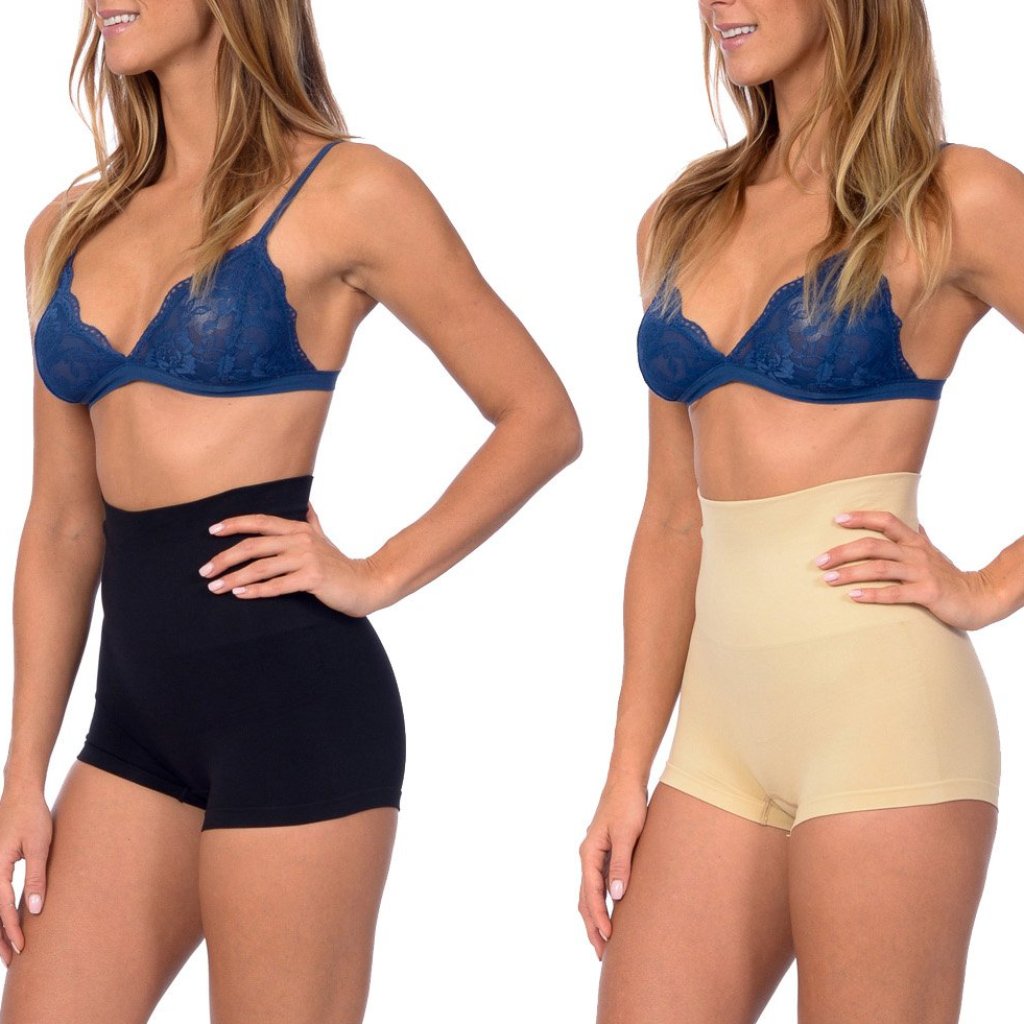 Seamless High Waist Boy Short Shaper 2 Pack -