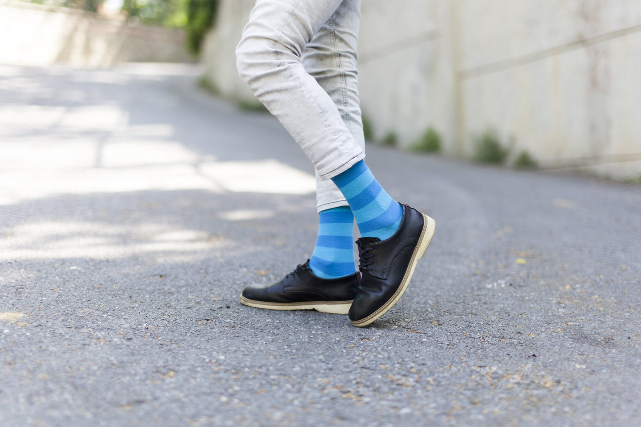 Men's Trendy Stripes Socks - 5 PACK -