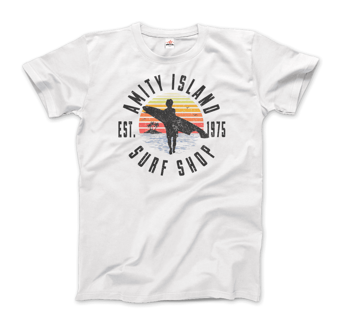 Amity Island Surf Shop, Jaws T-Shirt - 7 COLORS -