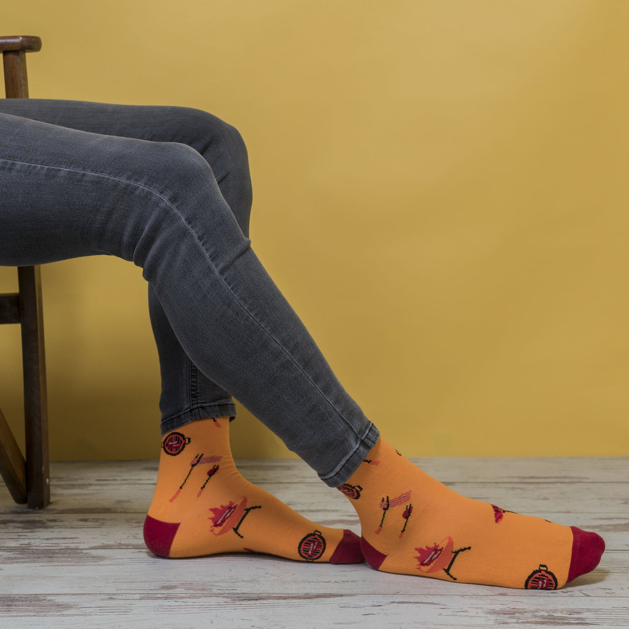 Men's BBQ Socks - 1 COLOR -