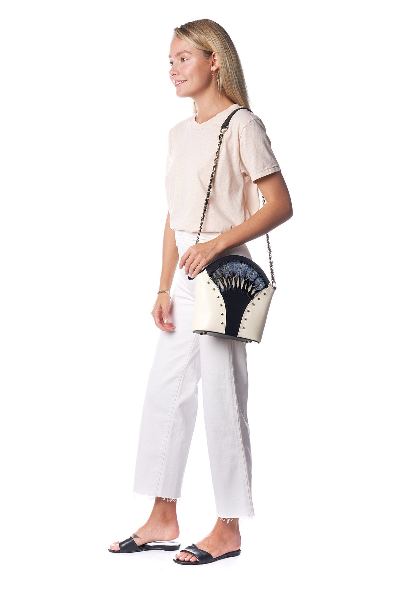 Feather White Shoulder Bag - 1 COLOR -