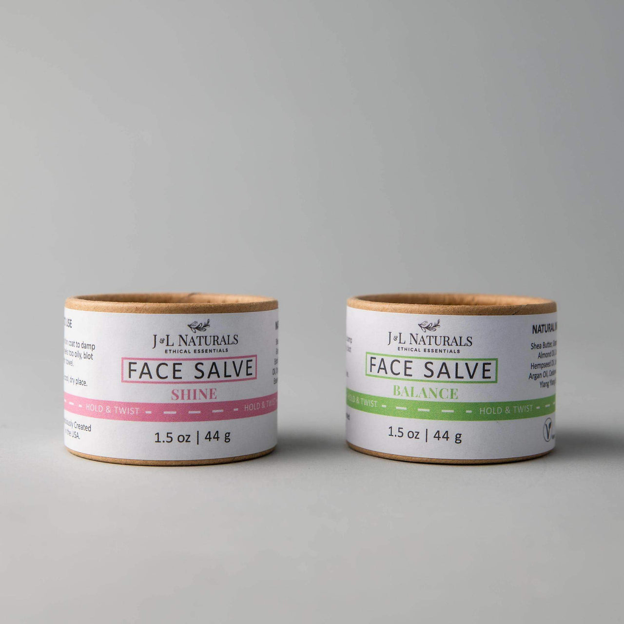 J & L Naturals - Face Salve (Duo) - 2 PCS. - 2 REGIMENS / 5 TYPES -