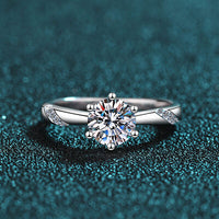 Thumbnail for 1 Carat Moissanite 925 Sterling Silver Ring