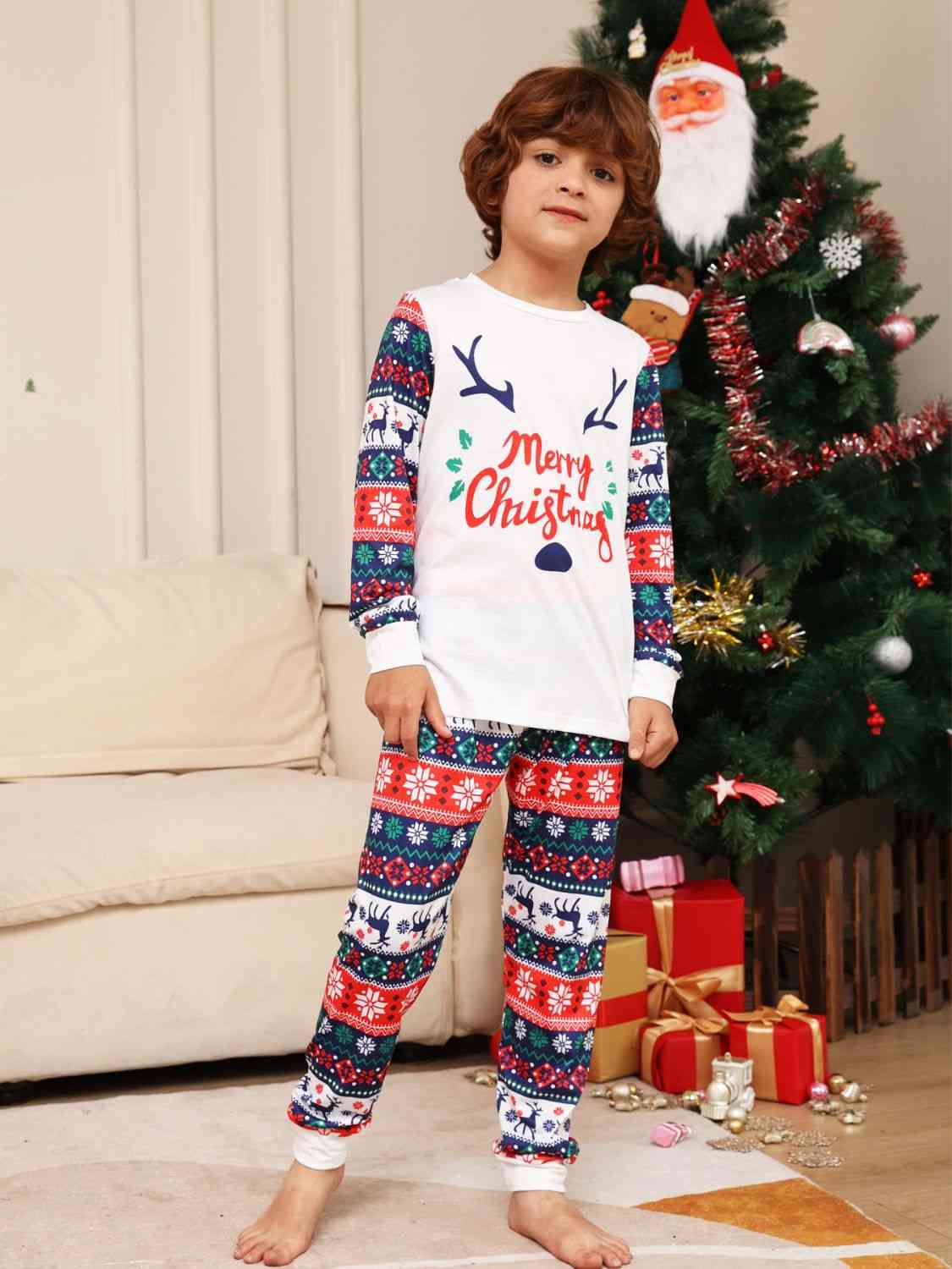 KIDS MERRY CHRISTMAS Top and Pants Set - T -