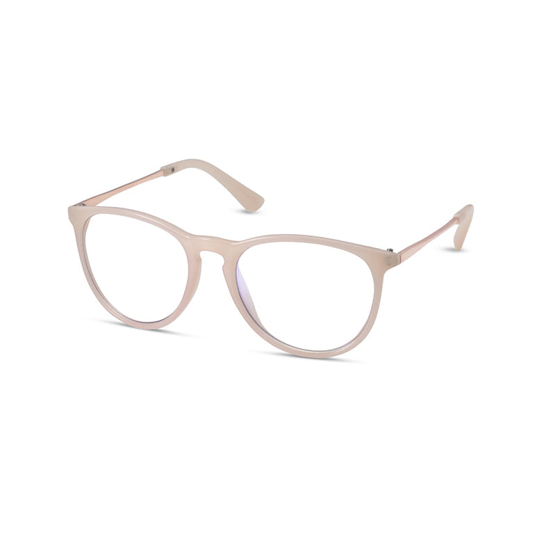 Quinn | Nude Rose Gold | Blue Light Blocking Glasses - 1 COLOR -