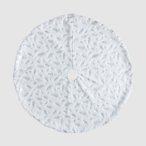 Feather Christmas Tree Skirt - 47.2" - [5-10 DAY DELIVERY] - T - 2 STYLES/COLORS -