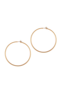 Thumbnail for Thick Wire 60mm Hoop Earrings - 4 FINISHES -