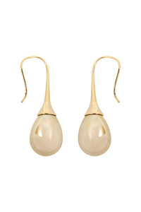 Thumbnail for Teardrop Pearl Pull Trough Earrings - 4 COLORS -