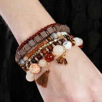 Thumbnail for Riah Fashion - Charm Stack Bracelet - 4 COLORS -