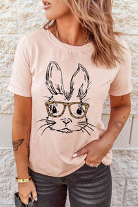 Thumbnail for Easter Bunny Graphic Short Sleeve Tee - T - 1 COLOR -