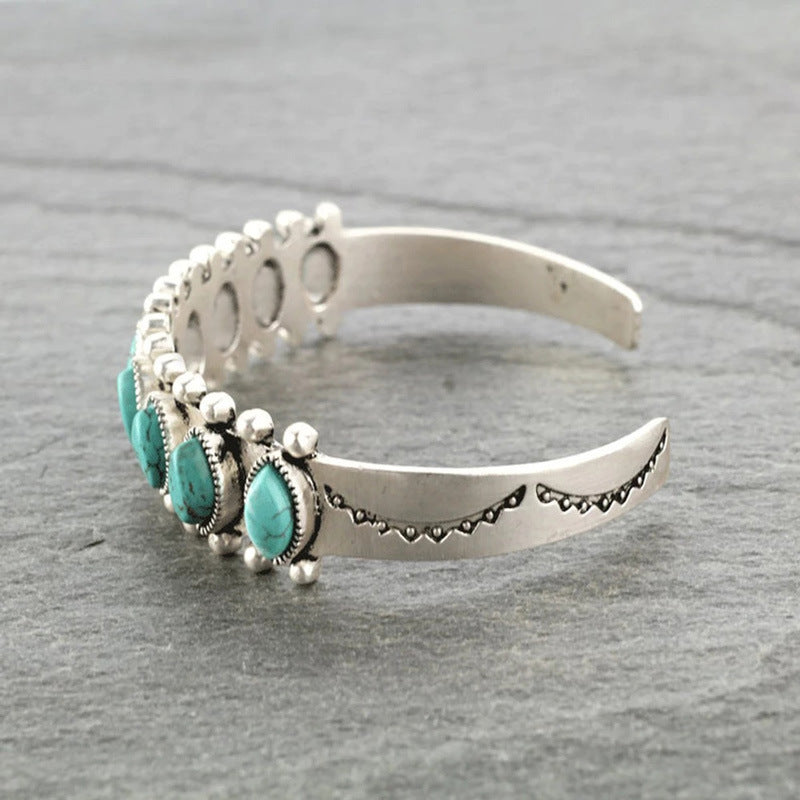 Turquoise Open Bracelet - T - 5 STYLES / COLORS -