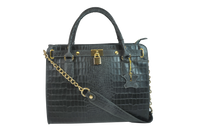 Thumbnail for BRANGIO ITALY - Misty Croci Chained Leather Bag - Made in Italy - 2 COLORS -