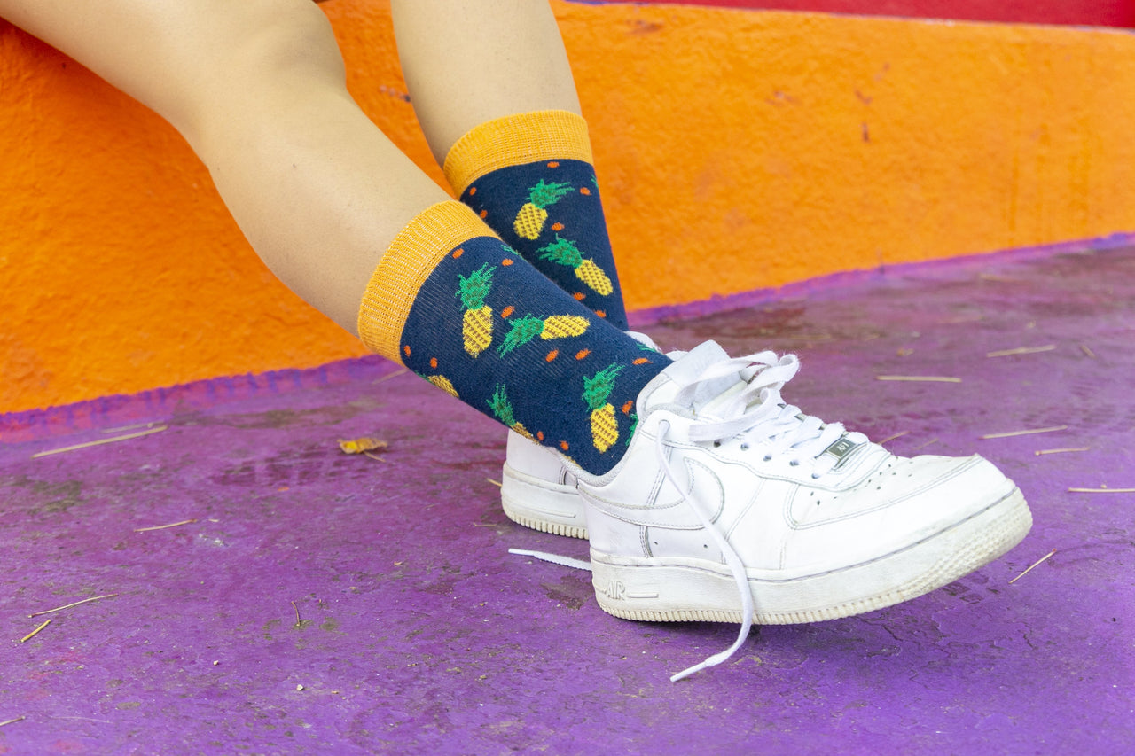 Women's Pineapple Socks - 1 COLOR -