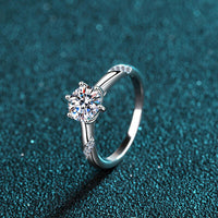 Thumbnail for 1 Carat Moissanite 925 Sterling Silver Ring