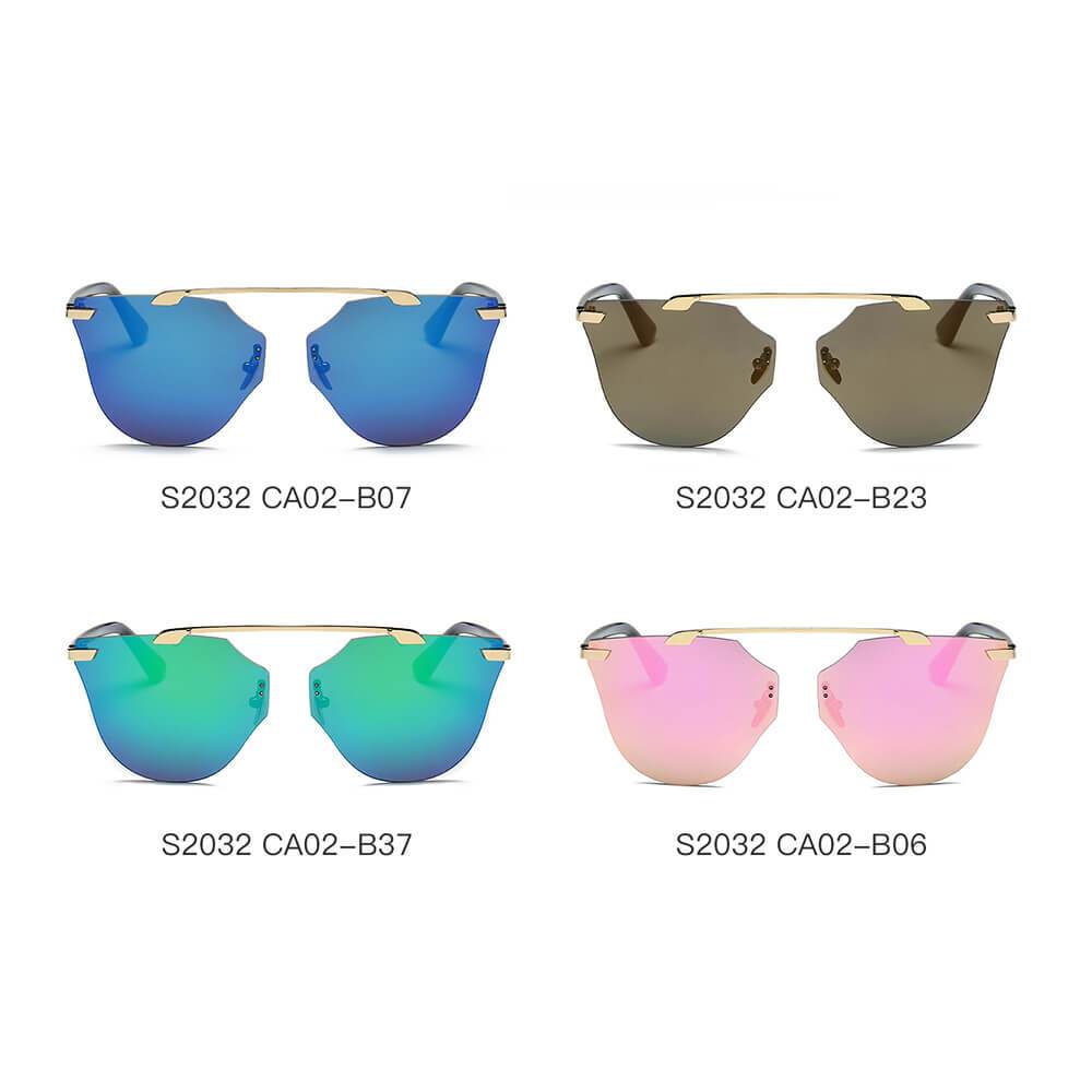 Cramilo - Allegan | Women Round Cat Eye Sunglasses - 4 COLORS -