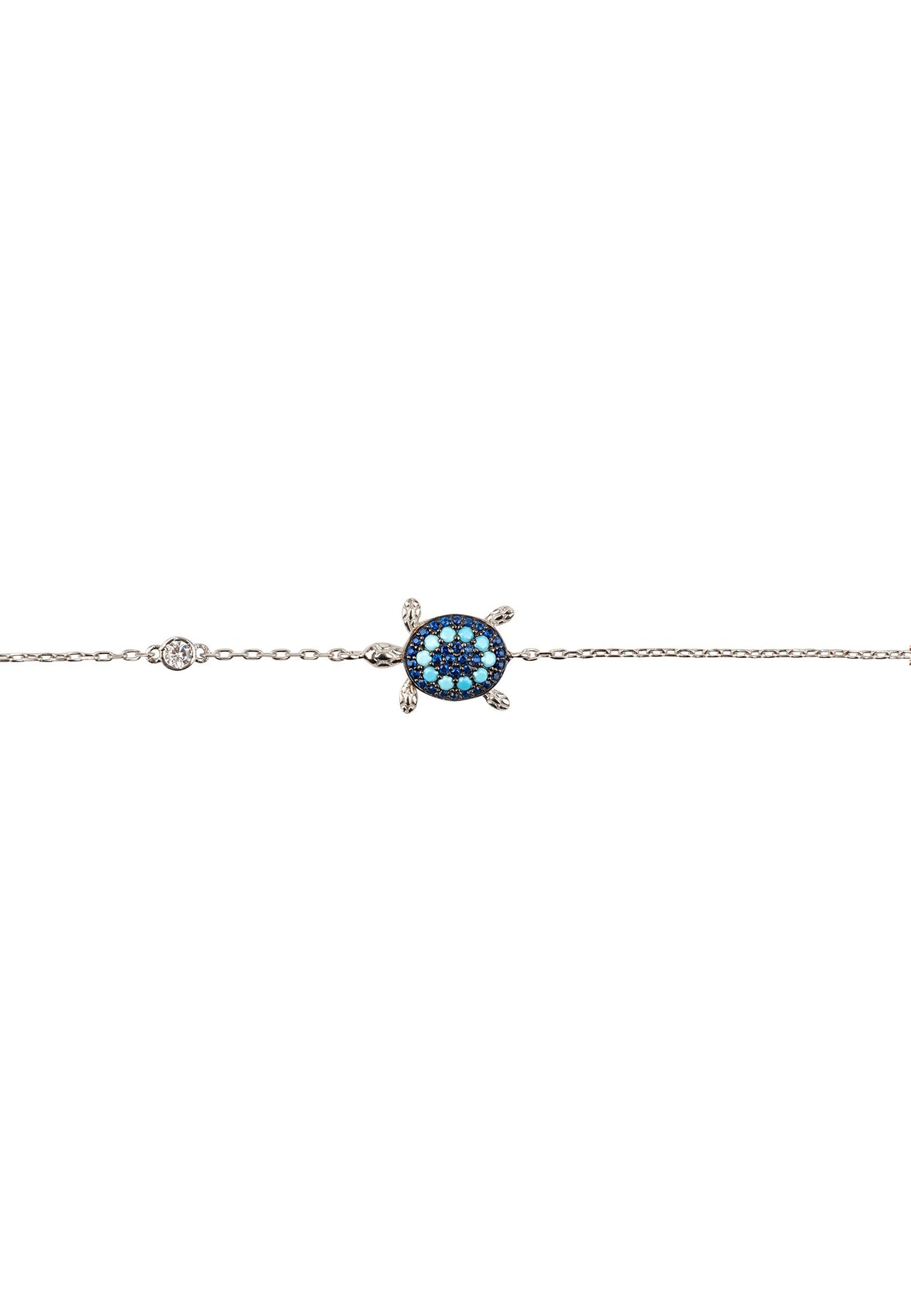 LATELITA - Turtle Turquoise Blue Bracelet Silver -