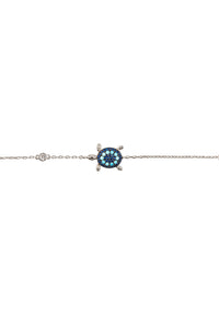 Thumbnail for LATELITA - Turtle Turquoise Blue Bracelet Silver -