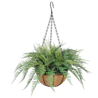 Thumbnail for 55cm UV Potted Fern Artificial Hanging Basket (Indoor / Outdoor) -