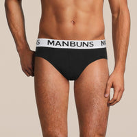 Thumbnail for Men's Classic Black Brief Underwear -