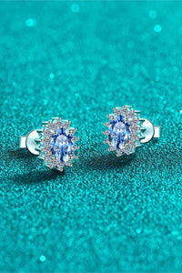 Thumbnail for 1 Carat Moissanite 925 Sterling Silver Stud Earrings