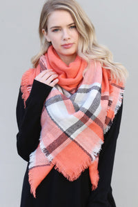 Thumbnail for Riah Fashion - Colorblock Blanket Scarf - 1 COLOR -