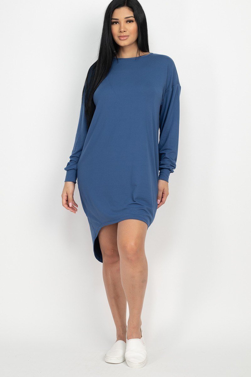 BCNY - Comfortable & Cute High Low Dress (Blue) - 1 COLOR -