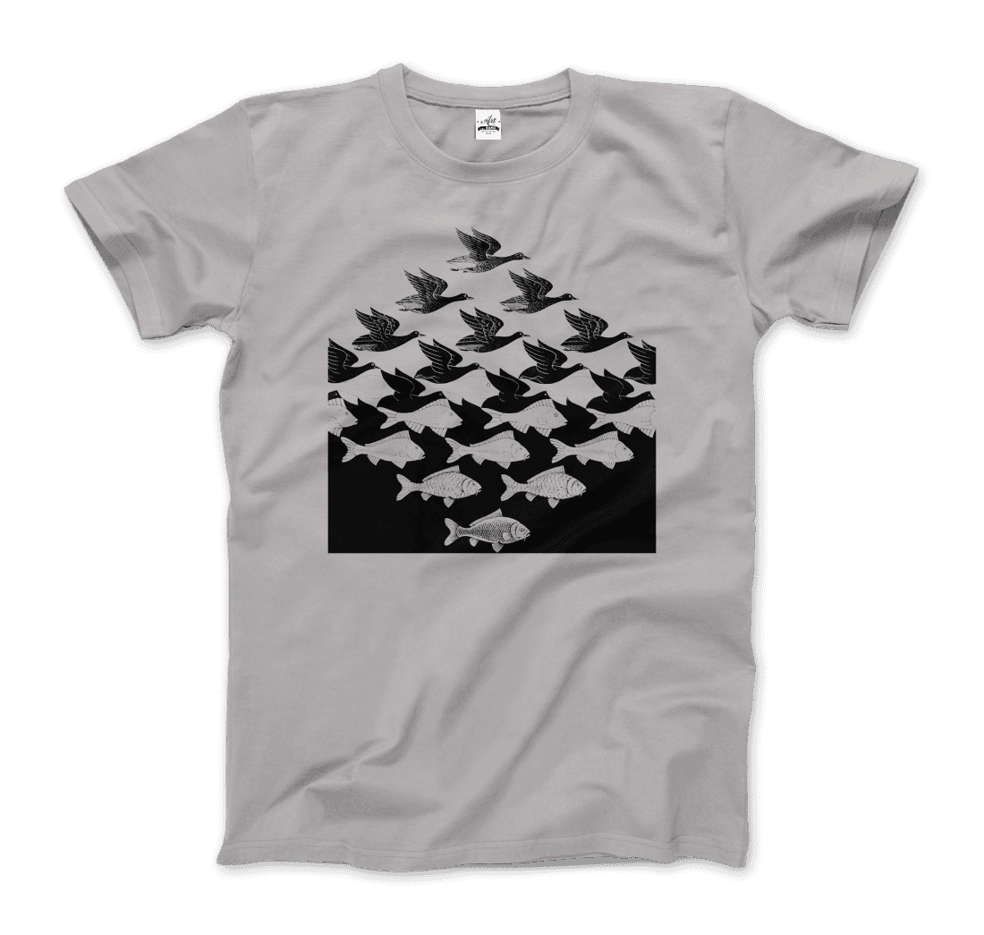 MC Escher Sky and Water I Art T-Shirt - 5 COLORS -