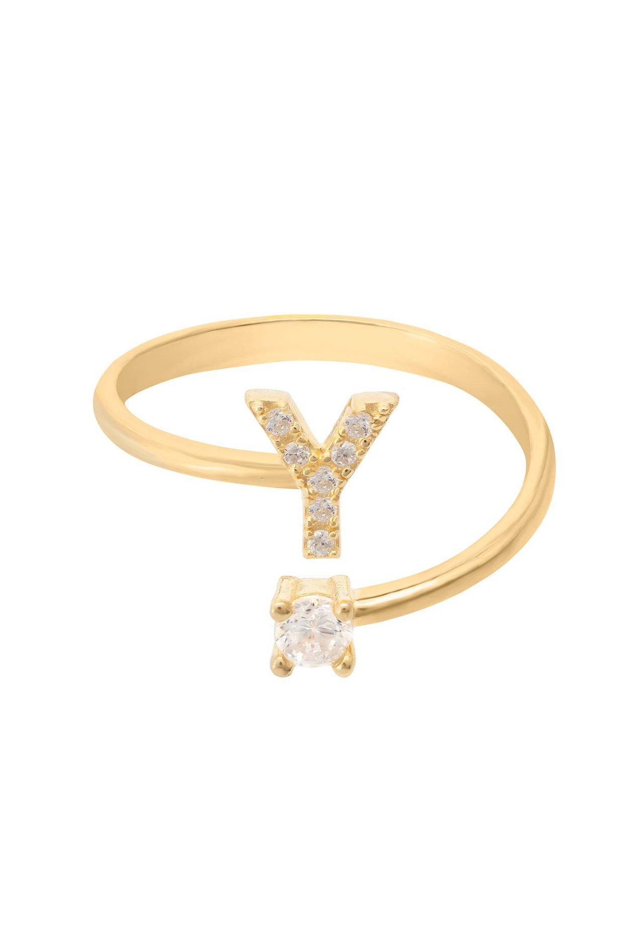 Initial Ring Gold Y -