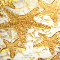 Thumbnail for Set/4 SEA STAR DESSERT PLATES MIRROR GOLD