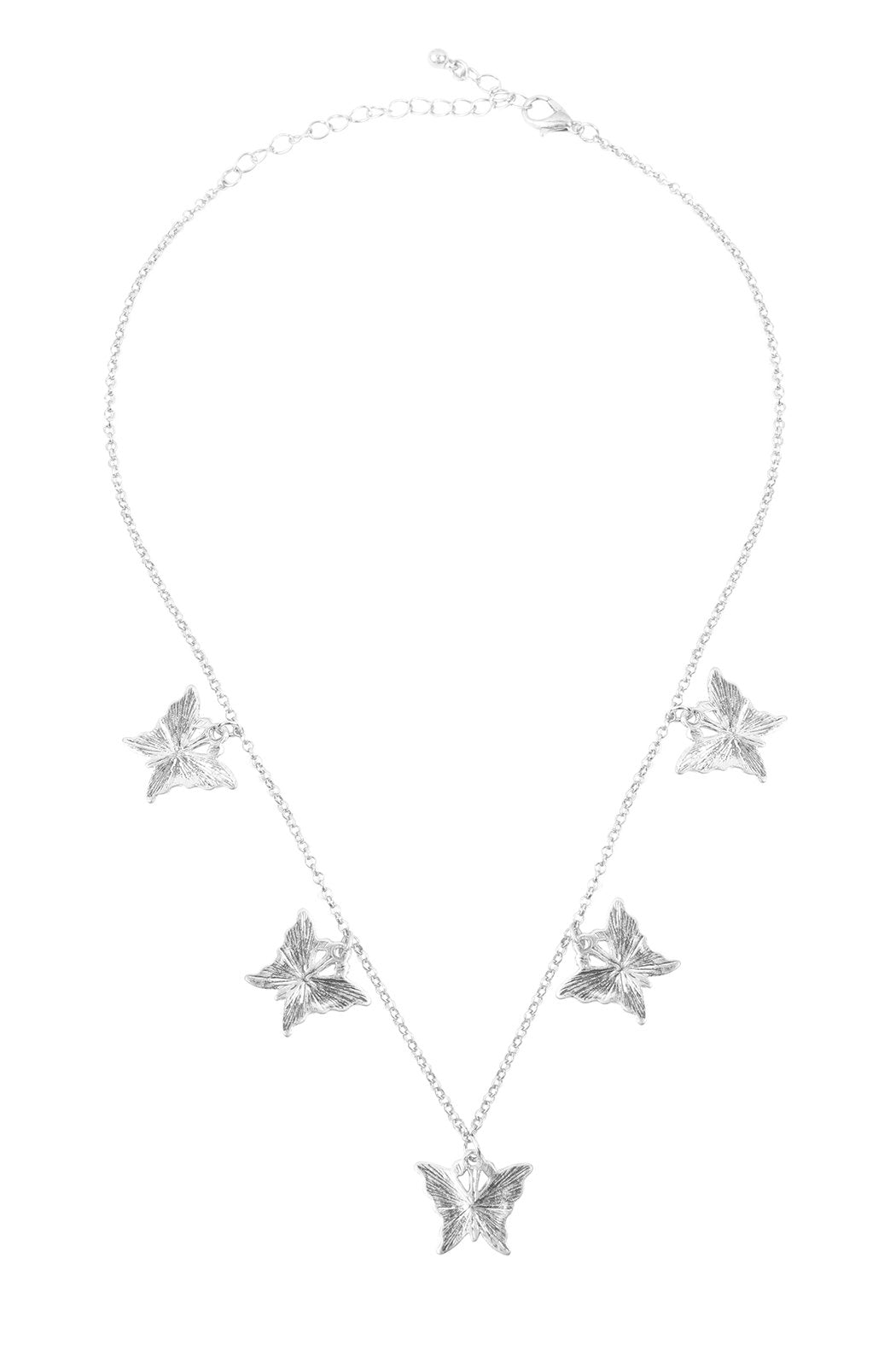 Dainty Butterfly Chain Necklace and Earring Set - 4 FINISHES -