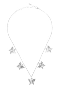 Thumbnail for Dainty Butterfly Chain Necklace and Earring Set - 4 FINISHES -