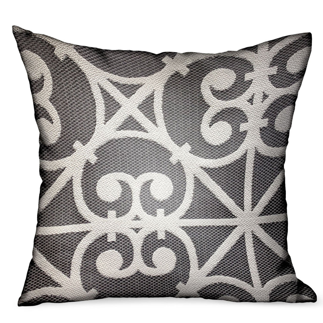 Abalone Truffle Gray Chevron Luxury Outdoor/Indoor Throw Pillow - 6 SIZES -