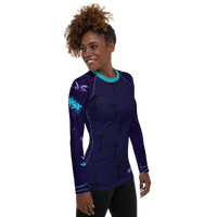 Thumbnail for FYC - Women's Hawaiian Adventure Sea Skinz Performance Rash Guard UPF 40+ - 1 COLOR -