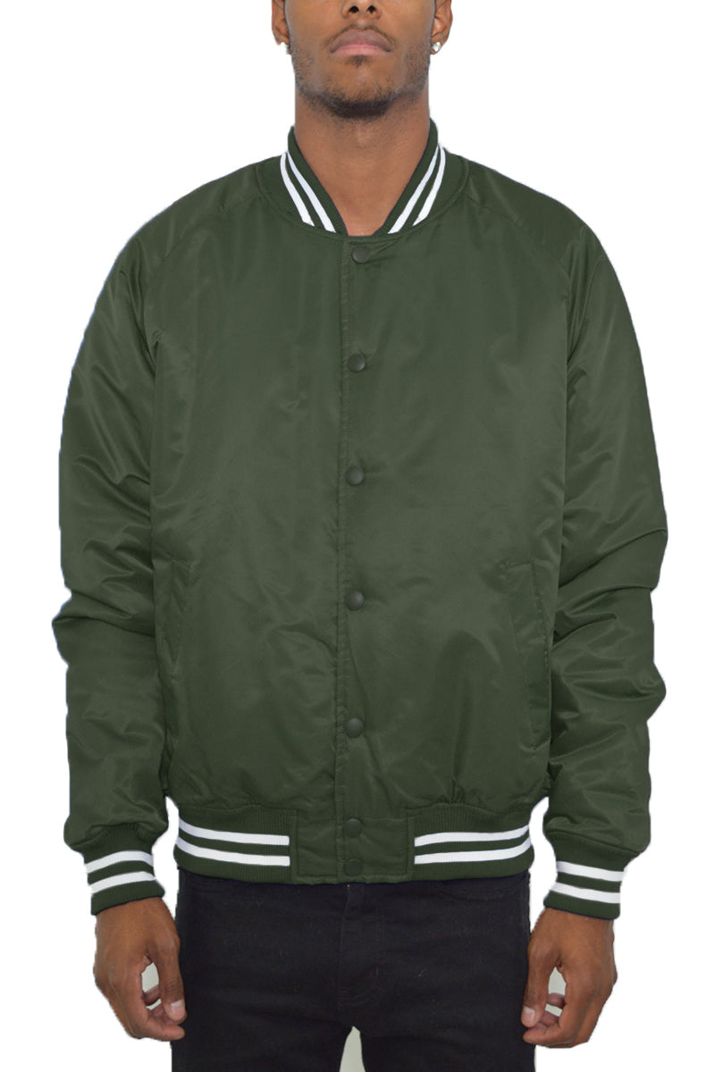 Classic Varsity Windbreaker Bomber Jacket - 1 COLOR -