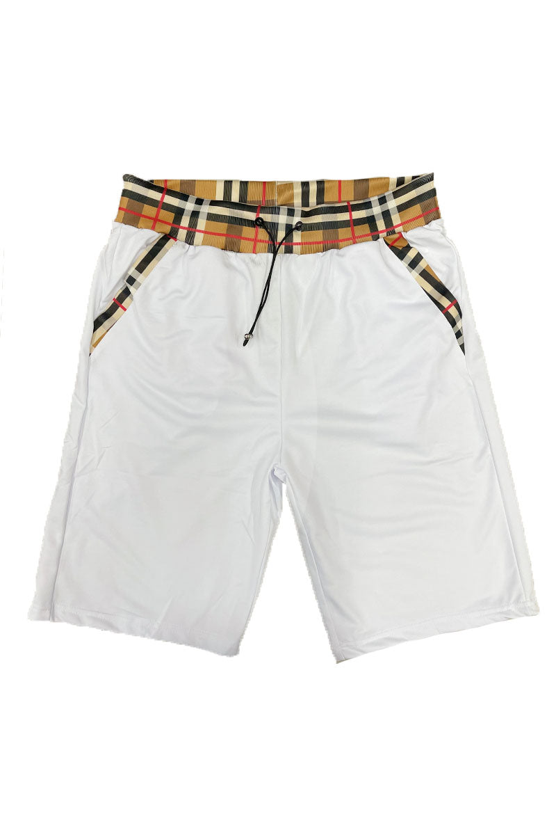 Checkered Plaid Design Shorts - 4 COLORS -