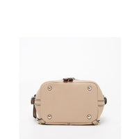 Thumbnail for Ashley Small Leather Backpack Purse Beige -