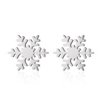 Thumbnail for Fashion Hut Jewelry - Fashion Snowflake Stud Earrings Christmas Earrings -