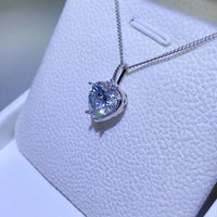 Thumbnail for 2 Carat Moissanite 925 Sterling Silver Necklace