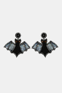 Thumbnail for Bat Shape Beaded Dangle Earrings - T - 3 COLORS -