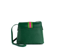 Thumbnail for GUNAS NEW YORK - Kate - Green Vegan Basket Weave Bag - 1 COLOR -